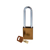 Brady SafeKey aluminium veiligheidshangslot bruin 150284