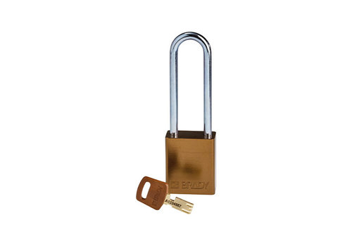 SafeKey Aluminium safety padlock brown 150284 