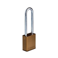 SafeKey Aluminium safety padlock brown 150284