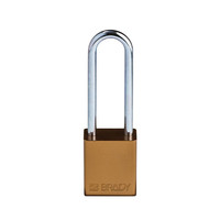 SafeKey Aluminium safety padlock brown 150284