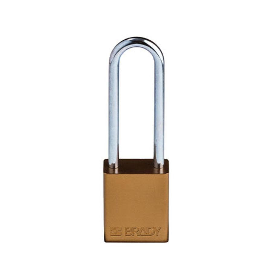 SafeKey Aluminium safety padlock brown 150284