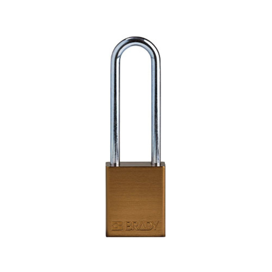 SafeKey Aluminium safety padlock brown 150284