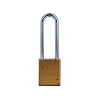 SafeKey Aluminium safety padlock brown 150284