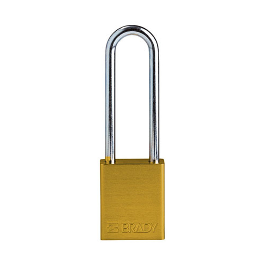 SafeKey Aluminium safety padlock  Yellow 150285