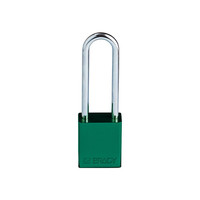 SafeKey Aluminium safety padlock Green 150360