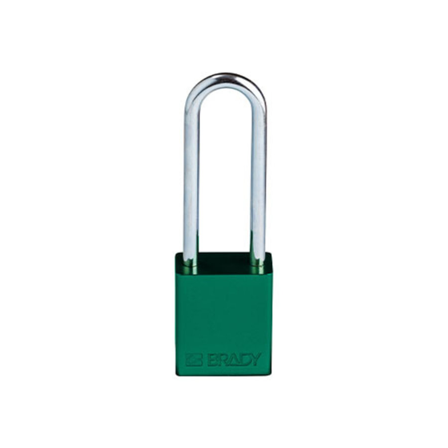 SafeKey Aluminium safety padlock Green 150360