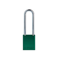 SafeKey Aluminium safety padlock Green 150360