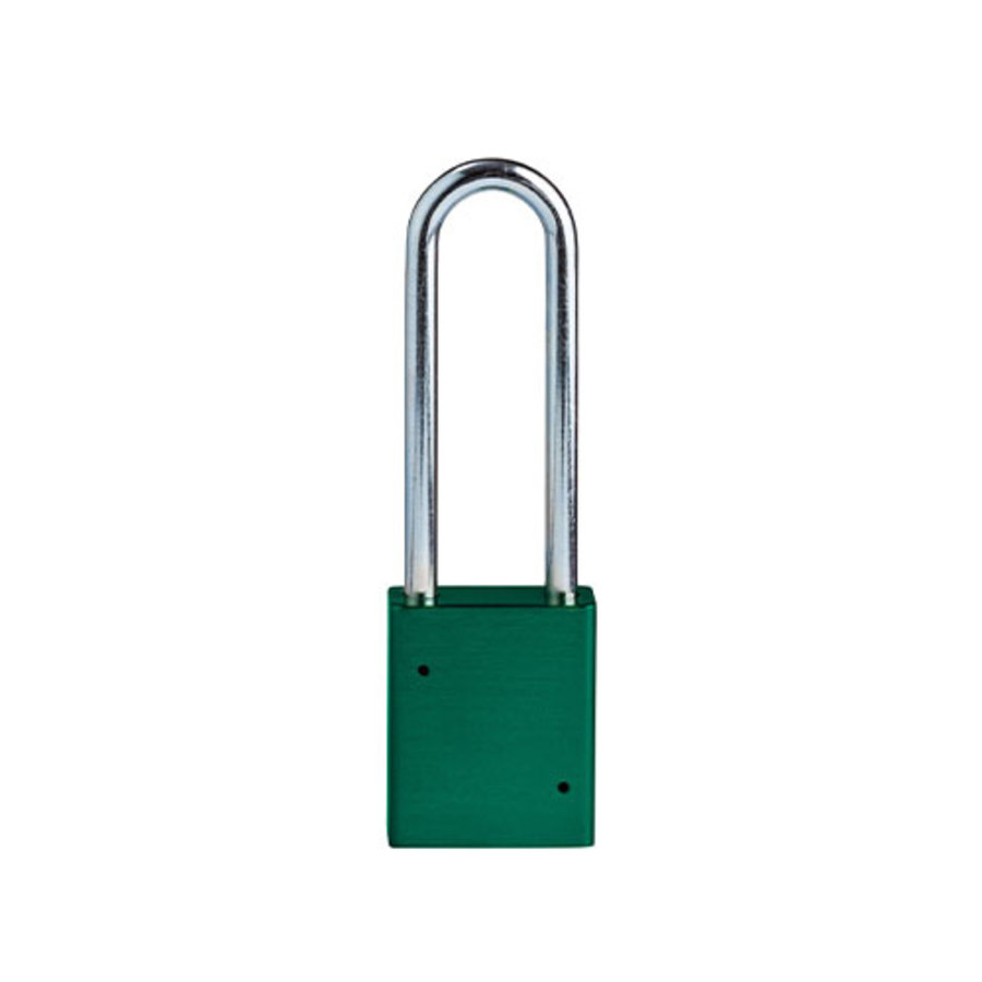 SafeKey Aluminium safety padlock Green 150360