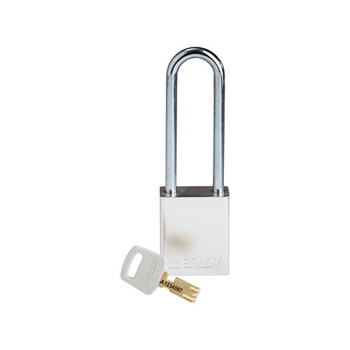 SafeKey Aluminium safety padlock  silver 150283 