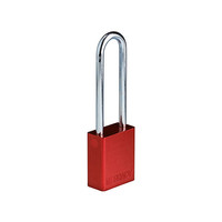 SafeKey Aluminium safety padlock Red 150332