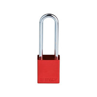 SafeKey Aluminium safety padlock Red 150332