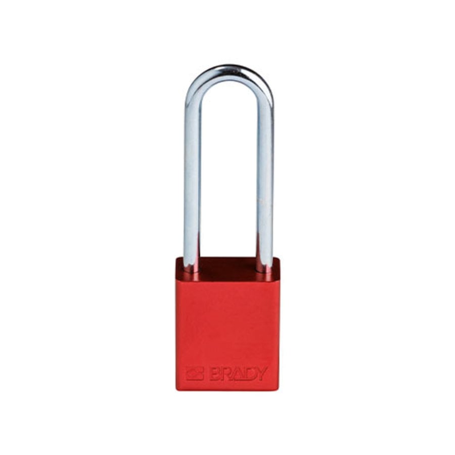 SafeKey Aluminium safety padlock Red 150332