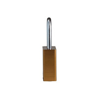 SafeKey Aluminium safety padlock brown 150286