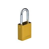 SafeKey Aluminium safety padlock Yellow  150288