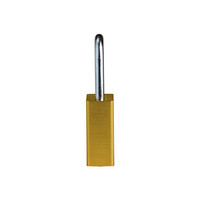 SafeKey Aluminium safety padlock Yellow  150288