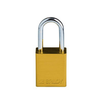 SafeKey Aluminium safety padlock Yellow  150288