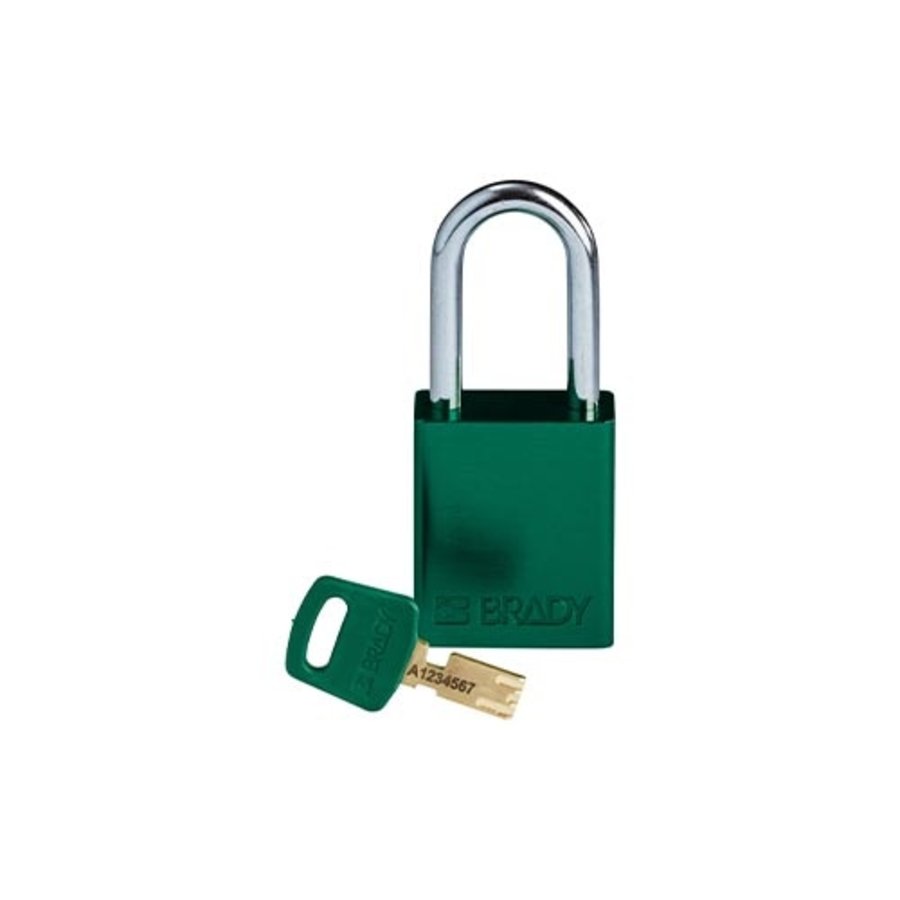 SafeKey Aluminium safety padlock green 150264