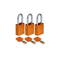 SafeKey Aluminium safety padlock Orange 150263