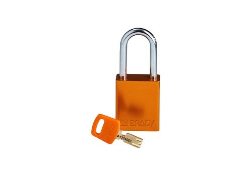 SafeKey Aluminium Sicherheitsvorhängeschloss Orange 150263 