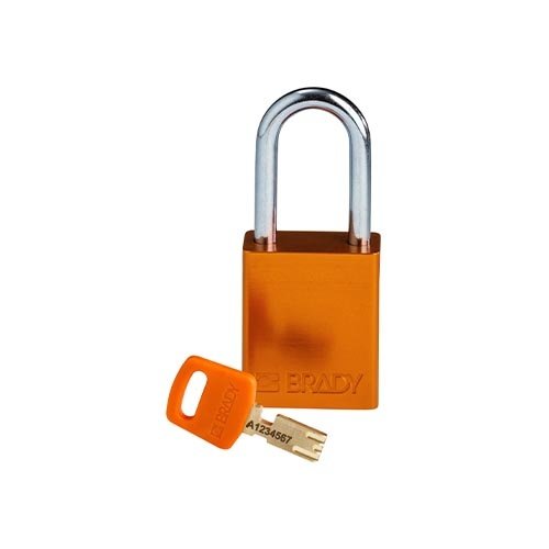 SafeKey Aluminium Sicherheitsvorhängeschloss Orange 150263 