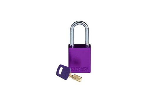 SafeKey Aluminium Sicherheitsvorhängeschloss lila 150333 