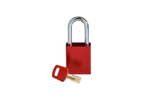 SafeKey Aluminium safety padlock Red 150307 