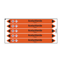 Pipe markers: Acetychloride | Dutch | Acids