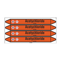 Pipe markers: Acetychloride | Dutch | Acids