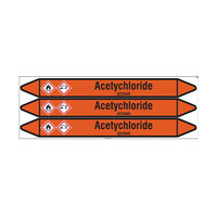 Pipe markers: Acetychloride | Dutch | Acids