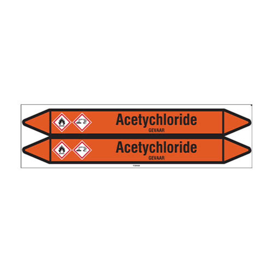 Pipe markers: Acetychloride | Dutch | Acids