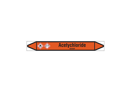 Pipe markers: Acetychloride | Dutch | Acids 