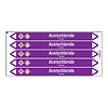 Brady Pipe markers: Acetychloride | Dutch | Acids and Alkalis