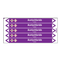 Pipe markers: Acetychloride | Dutch | Acids and Alkalis