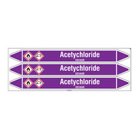 Pipe markers: Acetychloride | Dutch | Acids and Alkalis