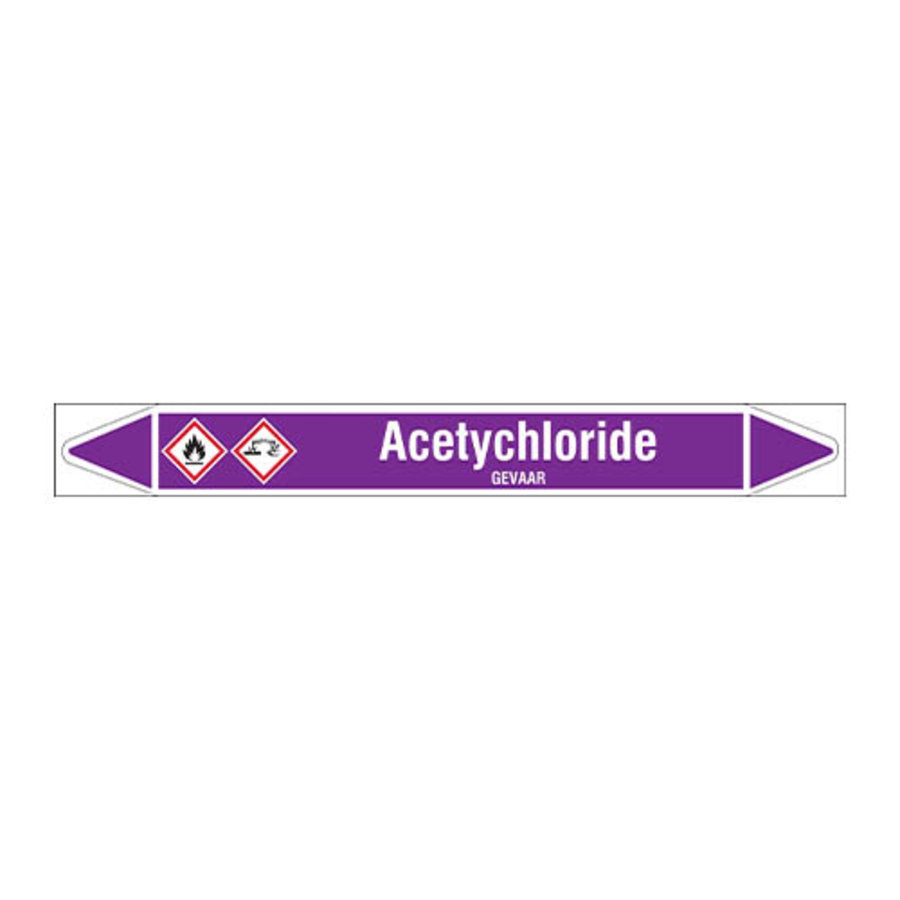 Leidingmerkers: Acetychloride | Nederlands | Zuren en basen