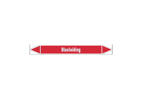 Pipe markers: Blusleiding | Dutch 