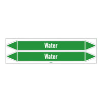 Pipe markers: Aanvoer CV | Dutch | Water