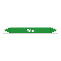 Pipe markers: Aanvoer CV | Dutch | Water