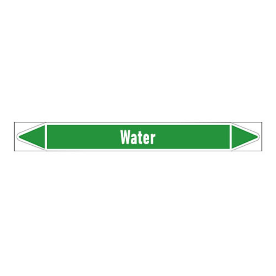 Pipe markers: Heet water 110° | Dutch | Water