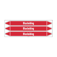 Pipe markers: Brandbluskoolzuur | Dutch | Blusleiding