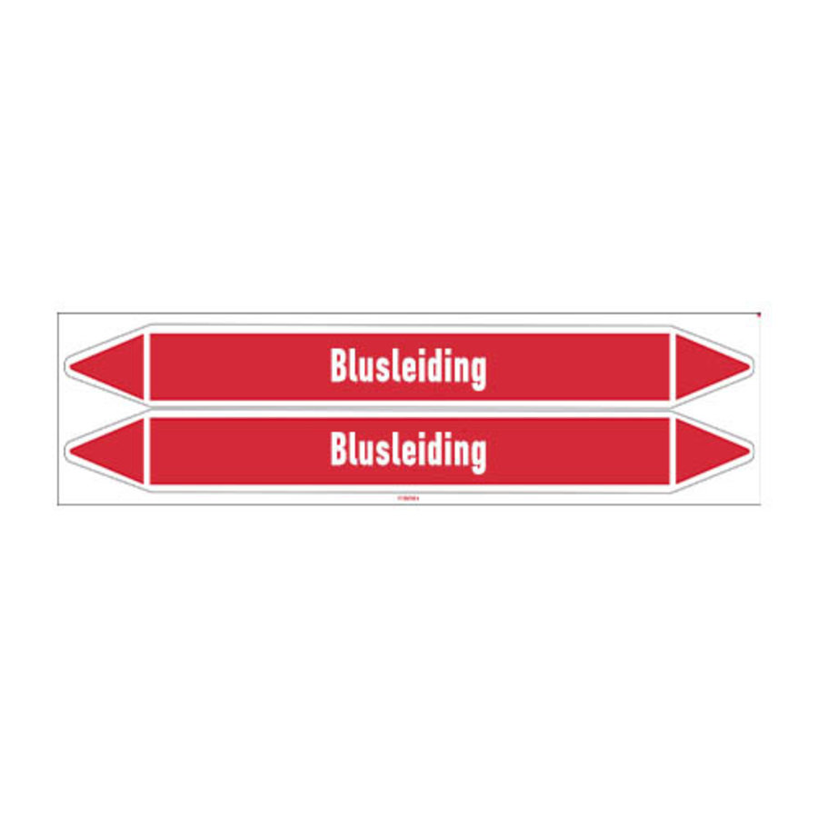 Pipe markers: Hydrant leiding | Dutch | Blusleiding