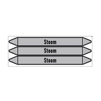 Pipe markers: Industriële stoom | Dutch | Steam