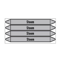 Pipe markers: Industriële stoom | Dutch | Steam