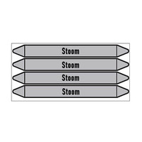 Pipe markers: Oververhitte stoom | Dutch | Steam