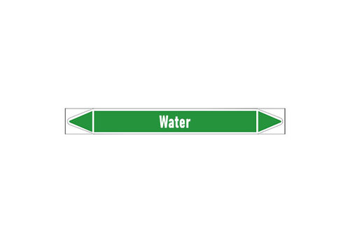 Pipe markers: Proces koud water | Dutch | Water 