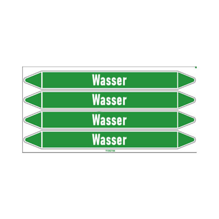 Pipe markers: Abwasser | German | Water