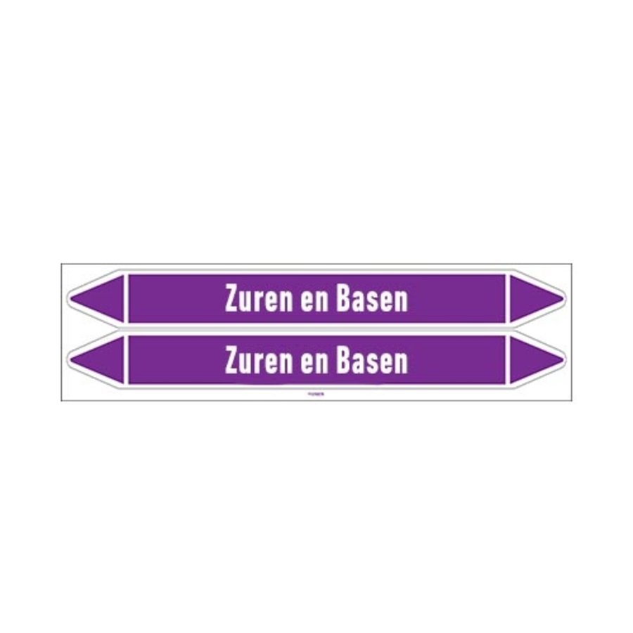 Pipe markers: Vers zuur | Dutch | Acids and Alkalis