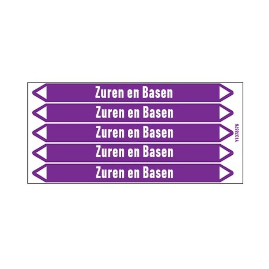 Pipe markers: Vers zuur | Dutch | Acids and Alkalis