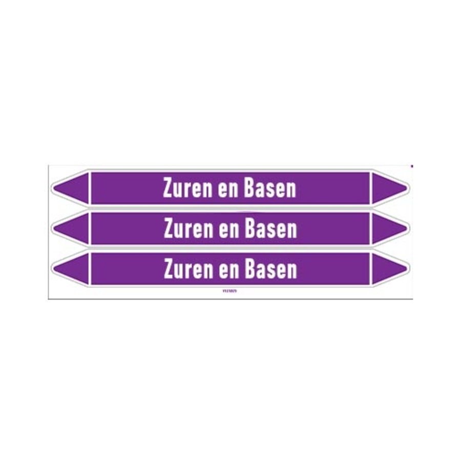 Pipe markers: Zure oplossing | Dutch | Acids and Alkalis