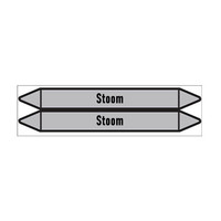 Pipe markers: stoom 0,5 bar | Dutch | Steam